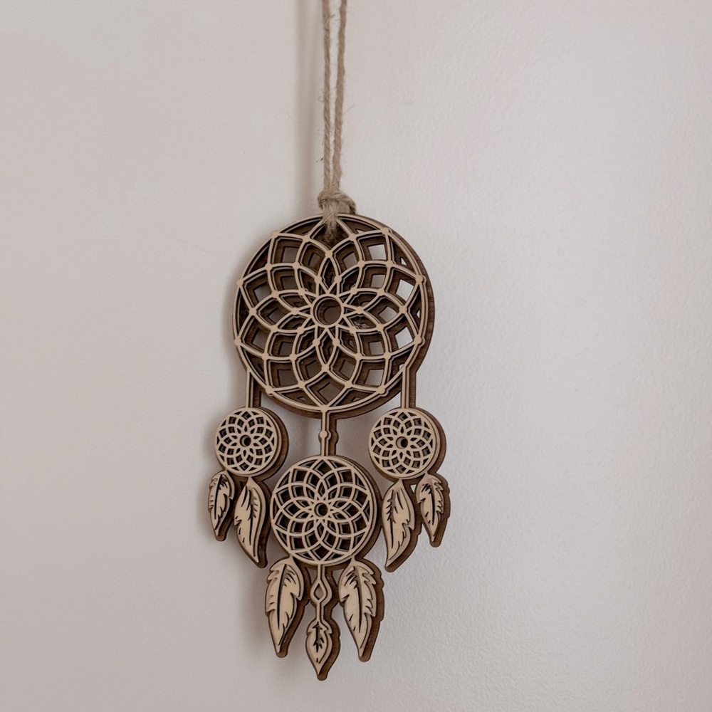 Wood Laser Cut Suncatcher